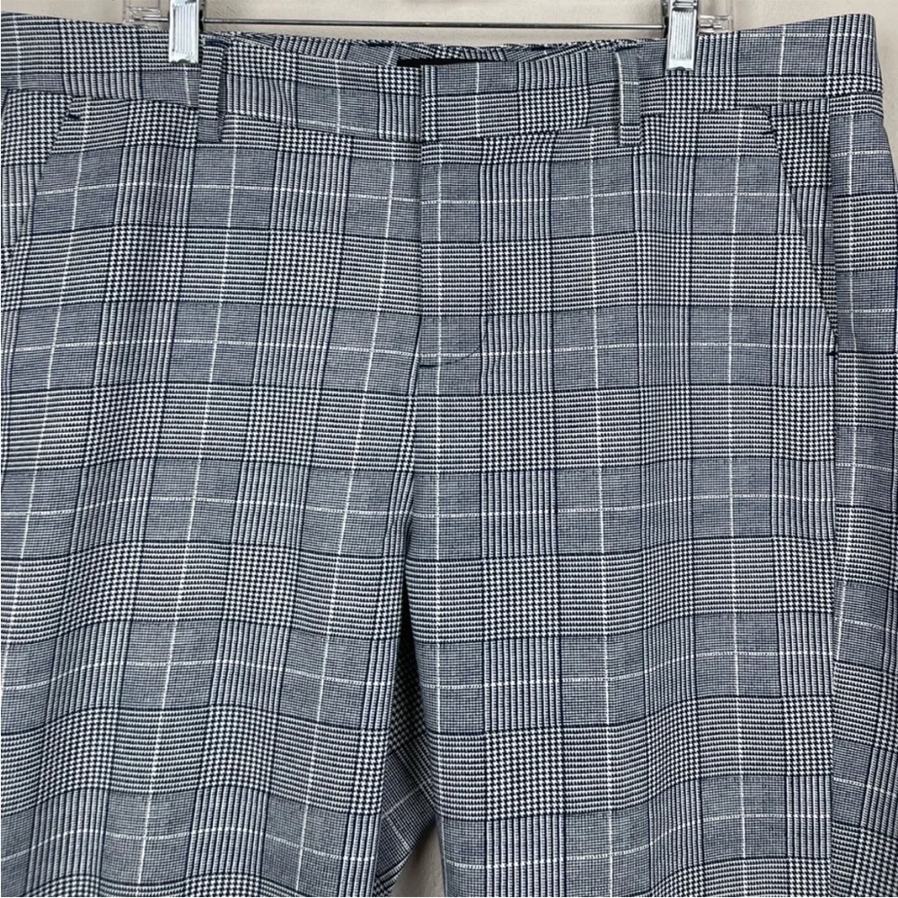 Liverpool navy blue/white plaid trouser pants 16W - Picture 3 of 6